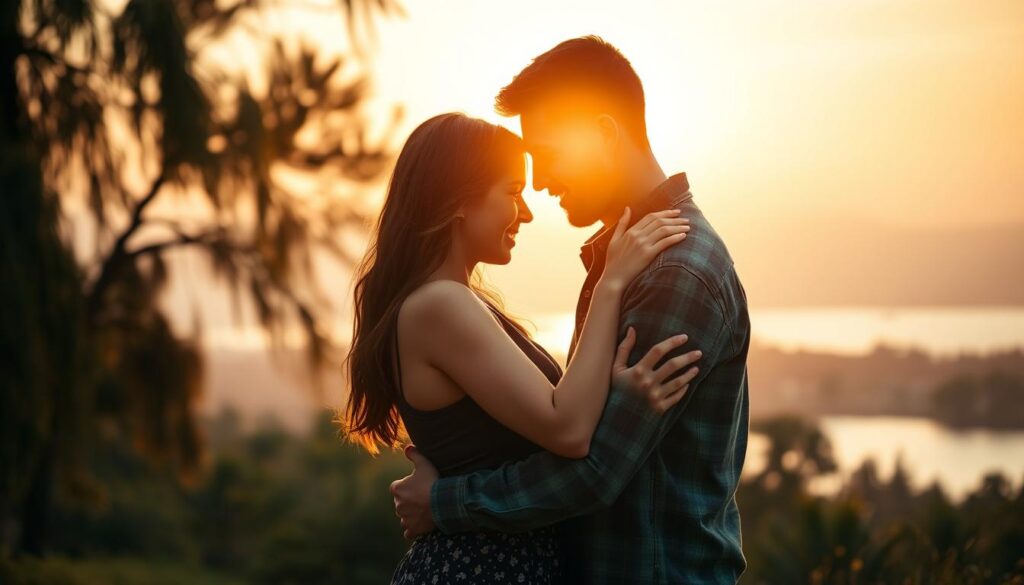 Affectionate poetry in a sweet embrace Affectionate poetry in a sweet embrace