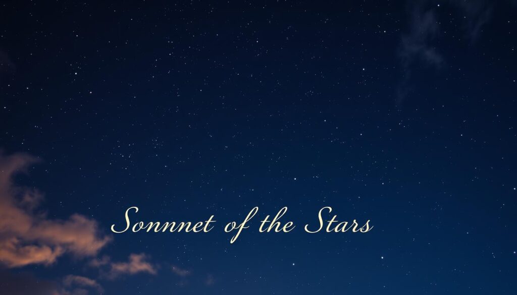 Celestial sonnets in traditional verse forms