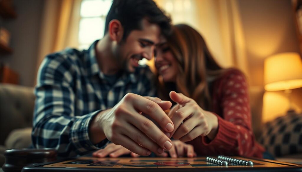 Couple enjoying shared hobbies Couple enjoying shared hobbies