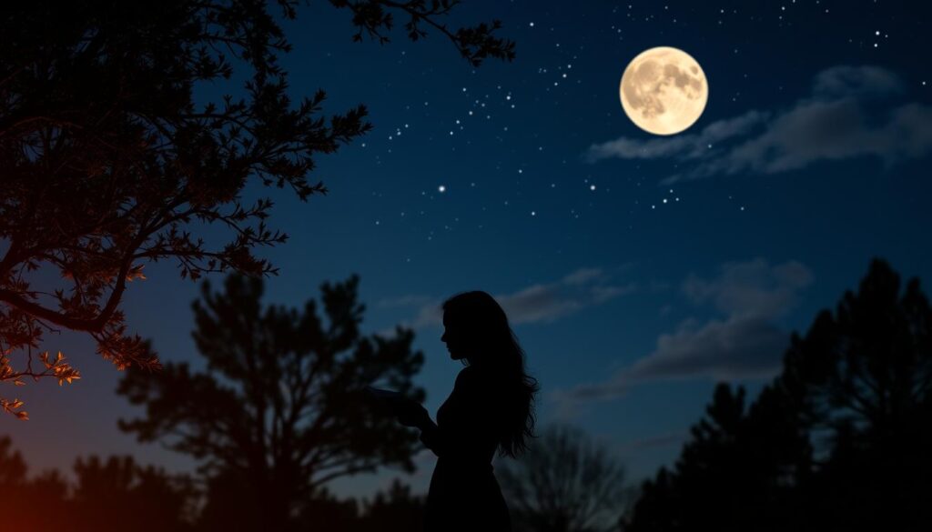 Evening love notes under starry sky Evening love notes under starry sky