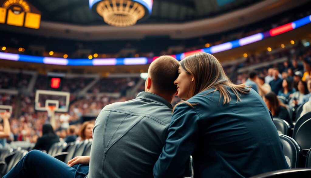 athlete partner support during basketball game athlete partner support during basketball game